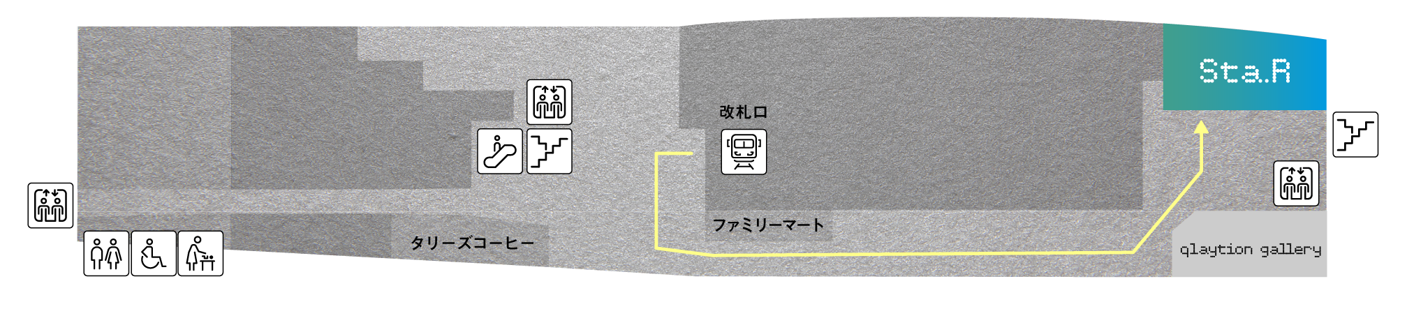 Sta.Rまでのマップ